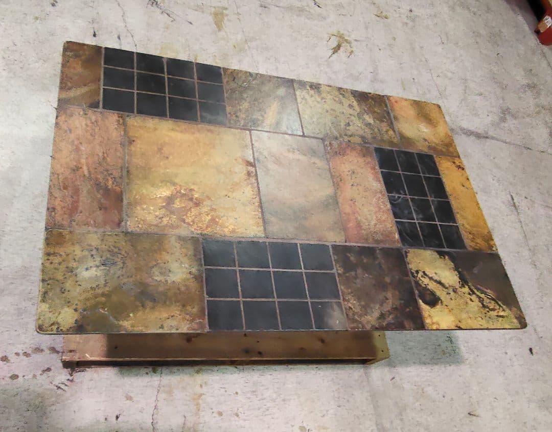 発送・引取可能！ ヴィンテージ タイル コーヒーテーブル センターテーブル