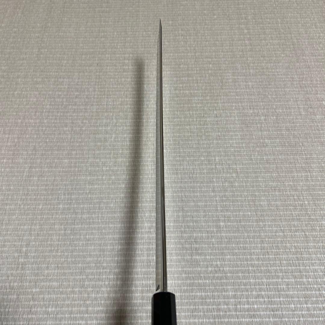 尺三　先丸　V金10号　本焼　包丁　和包丁　黒檀　柳刃　刺身　鬼反り