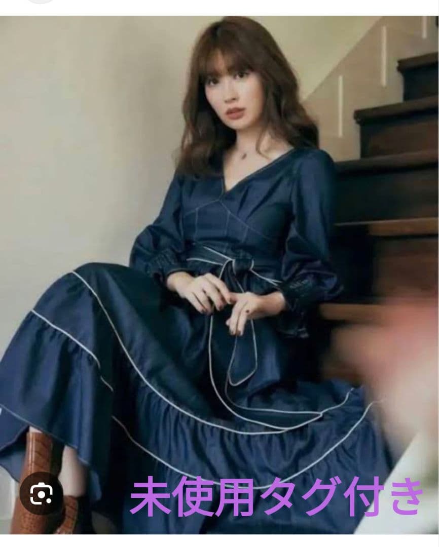 ワンピース Her lip to Signs of Autumn Belted Dress