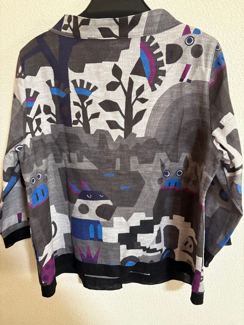 アルベロベロ幾何学模様 グレー ジャケット