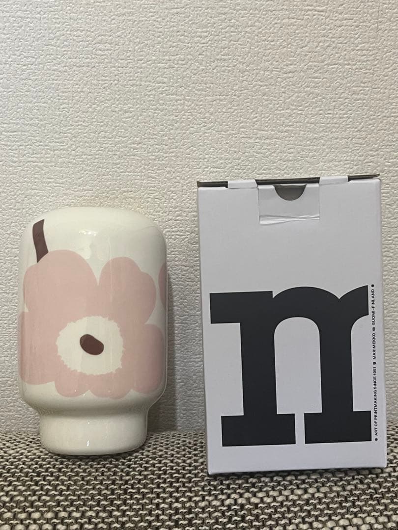 【新品・未使用】マリメッコ ウニッコ フラワーベース 花瓶 希少