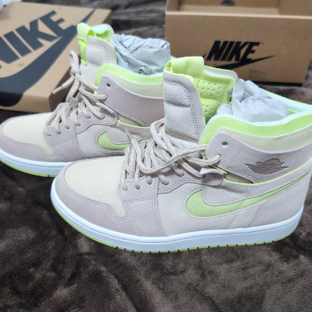 NIKE Air Jordan 1 Zoom Comfort ベージュ/ライム