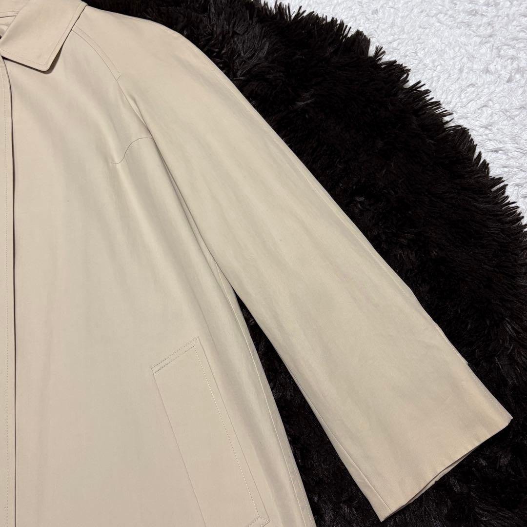 【美品】バーバリーロンドン 比翼仕立て ステンカラー コート 上品 ノバチェック