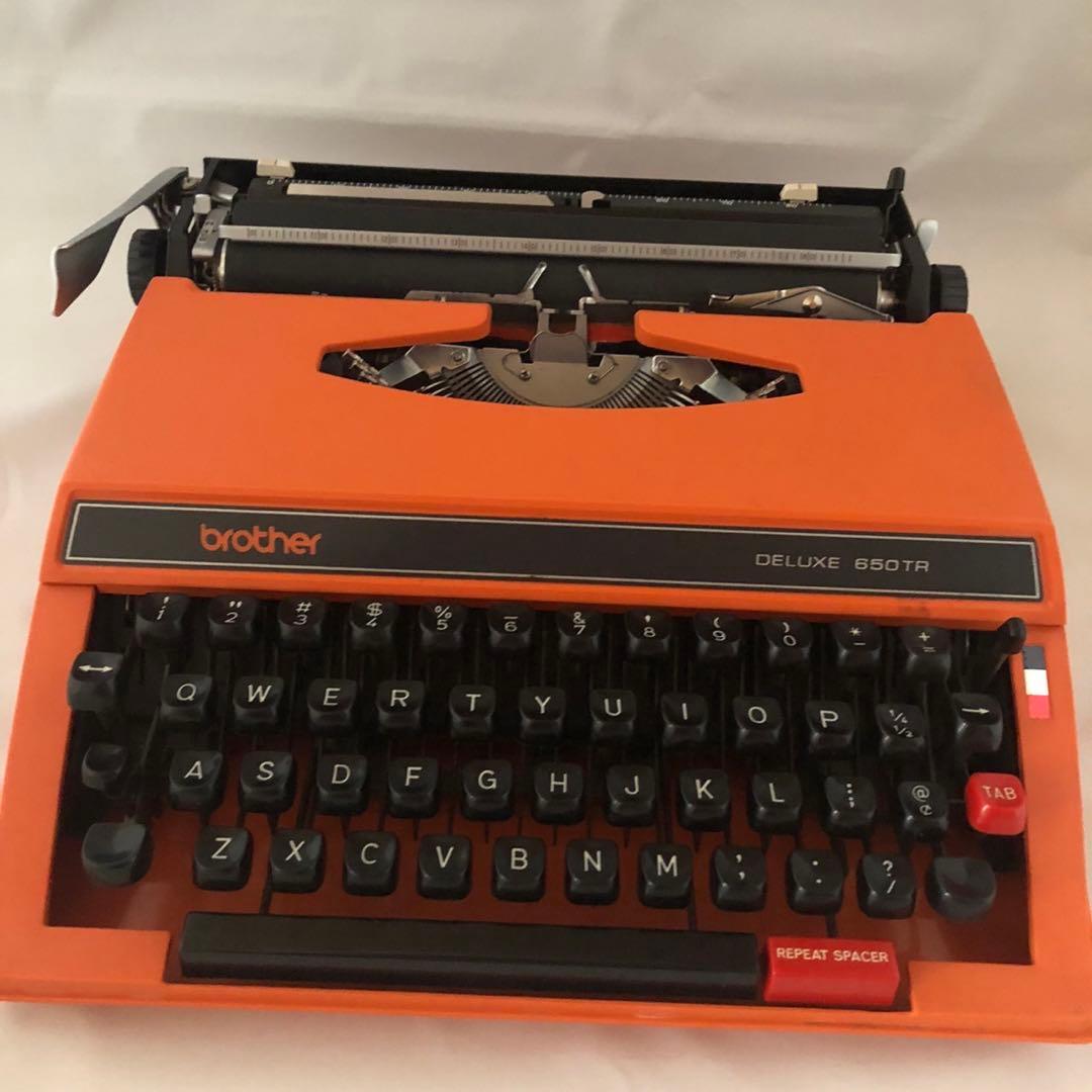 BROTHER DELUXE 650TR タイプライター　昭和レトロ