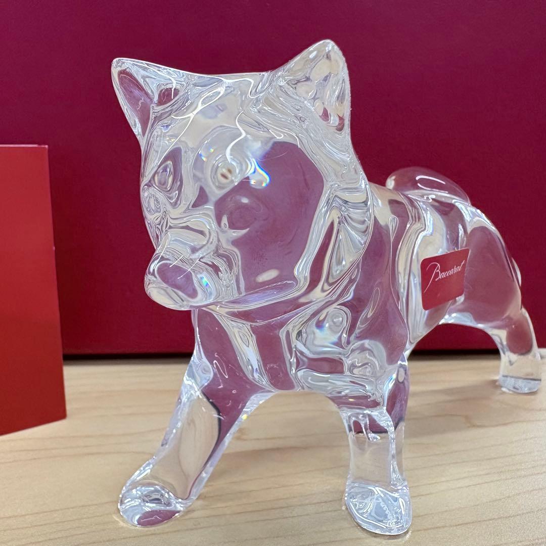 ★美品★Baccarat クリスタル 犬の置物