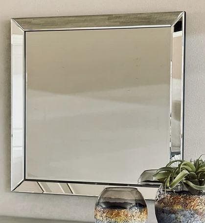 ミラー ミラーフレーム シルバー モダン 80X80 XR-3560-7070