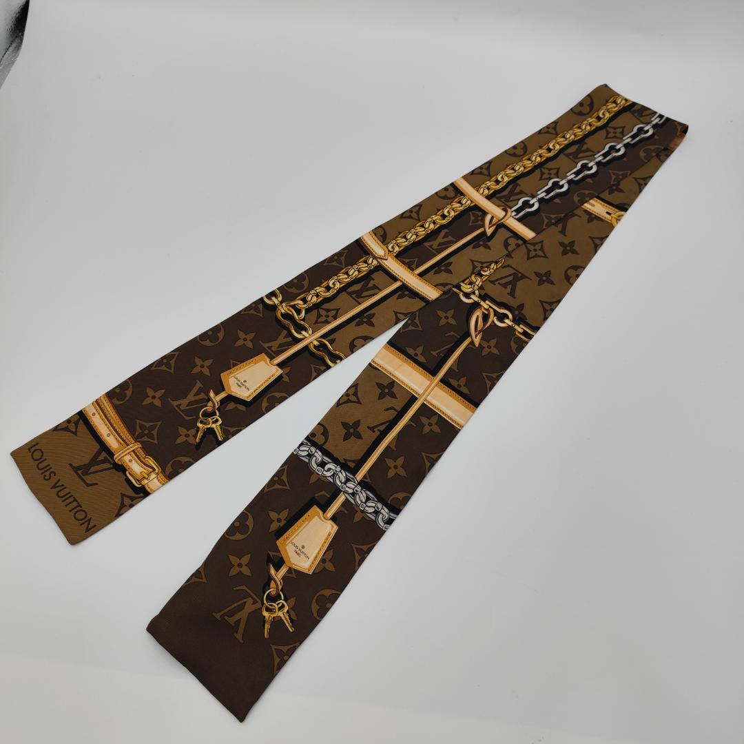 【中古】ルイヴィトン バンドー コンフィデンシャル スカーフ M78655