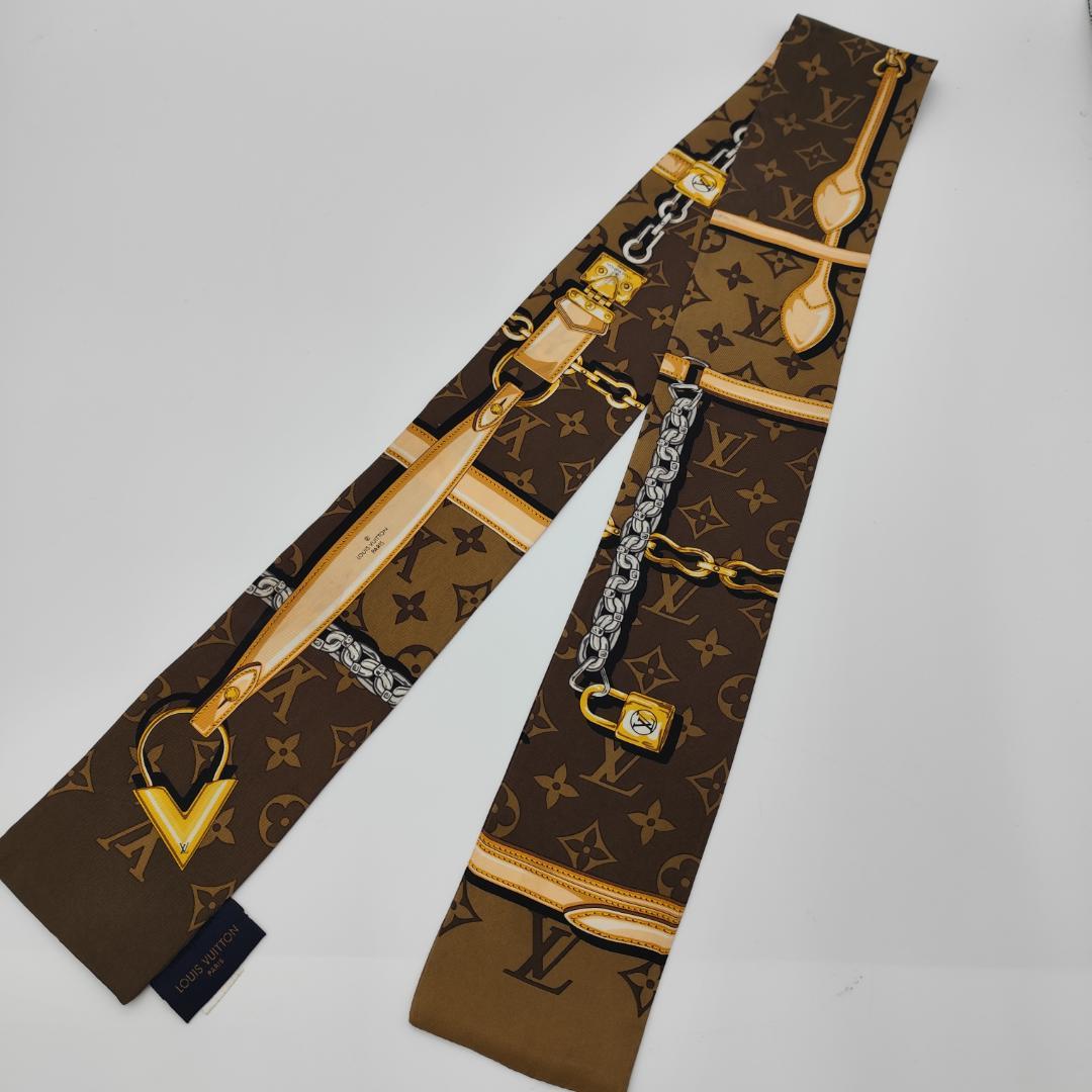 【中古】ルイヴィトン バンドー コンフィデンシャル スカーフ M78655