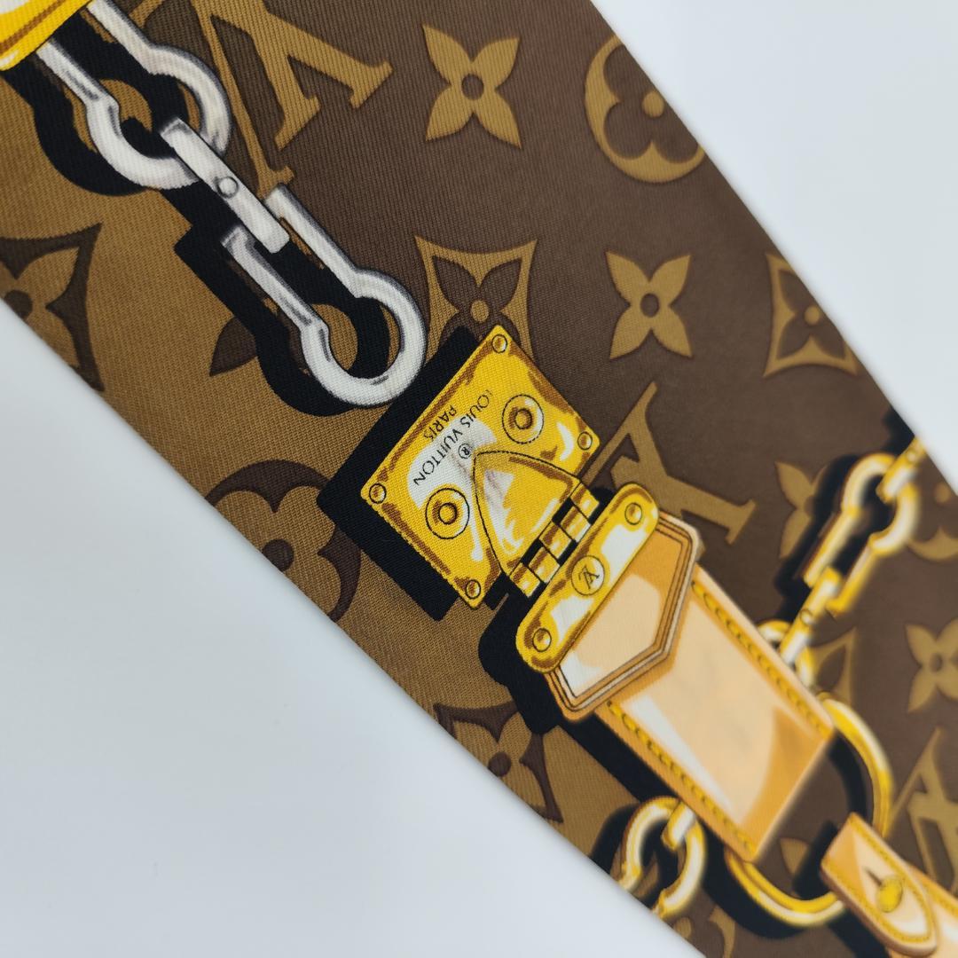 【中古】ルイヴィトン バンドー コンフィデンシャル スカーフ M78655