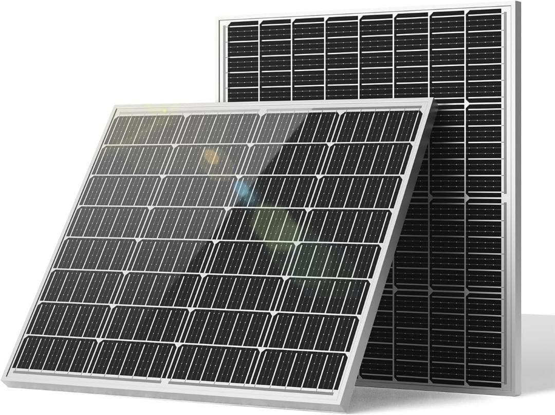 ★本日限定価格★ソーラーパネル 100w×2枚 コネクタ付属 最大800Wh発電