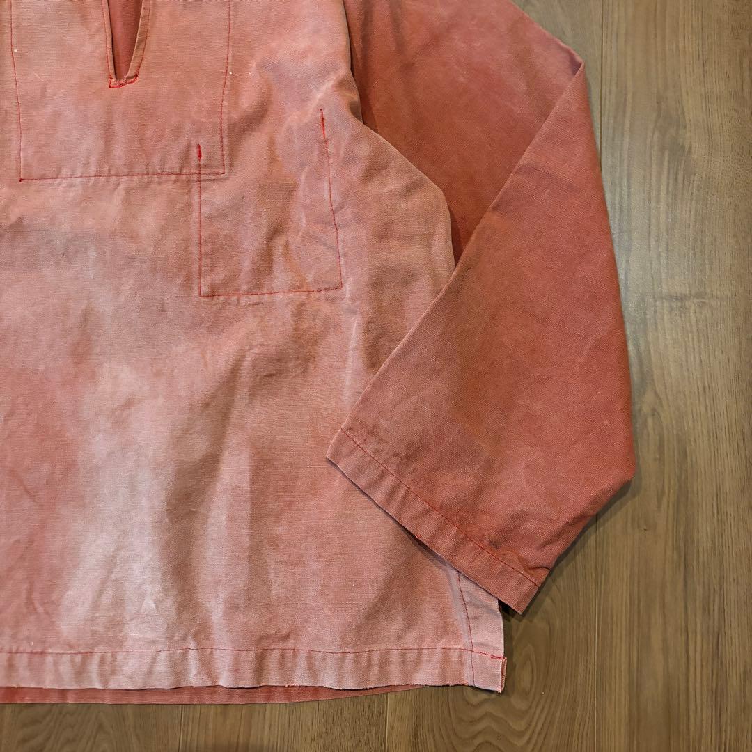 筆記体タグ ◎ 60s 70s L.L.BEAN スモック XL フェード