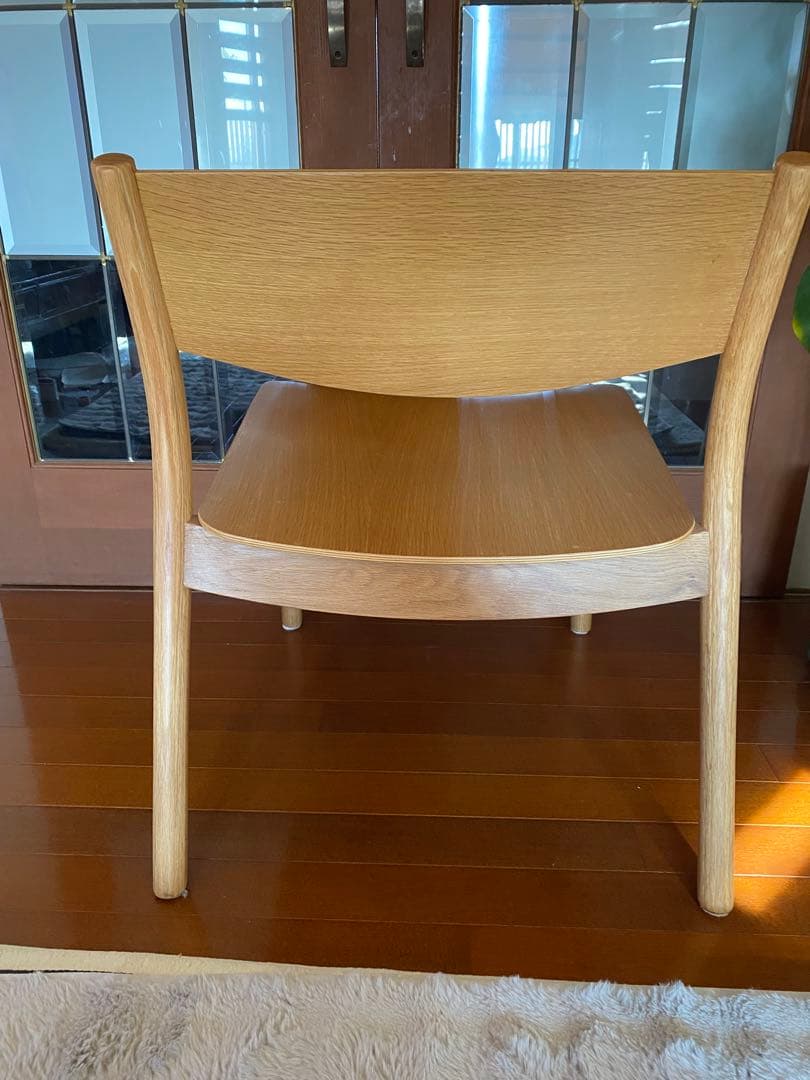 無印良品　オーク材ラウンジチェア