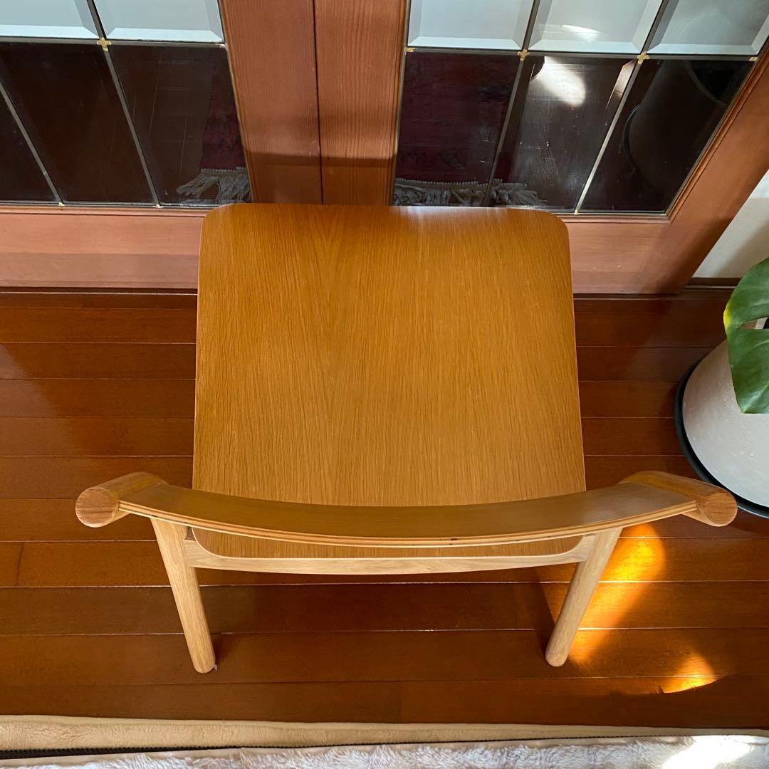 無印良品　オーク材ラウンジチェア