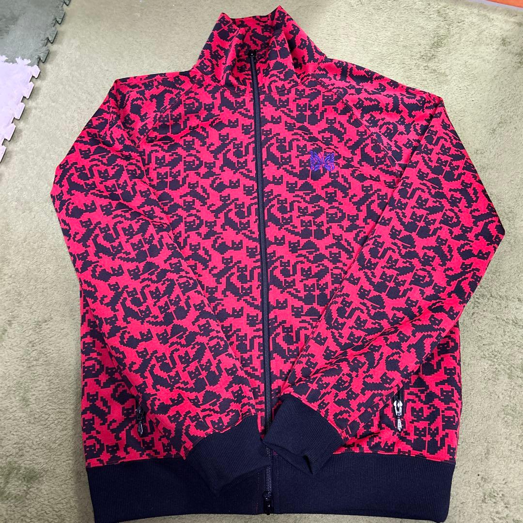 needls トラックジャケット　赤　猫