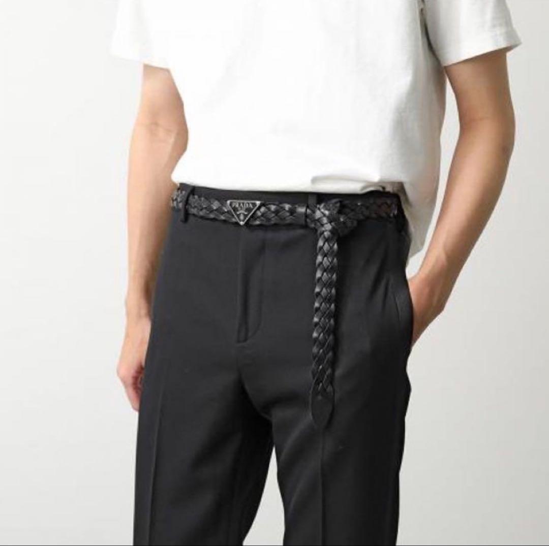 PRADA ベルト 2CS114 2A7P レザー トライアングルロゴ