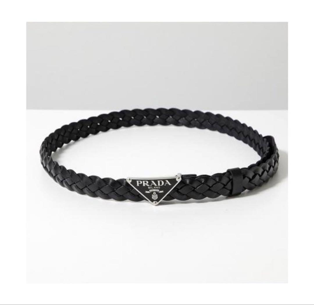 PRADA ベルト 2CS114 2A7P レザー トライアングルロゴ