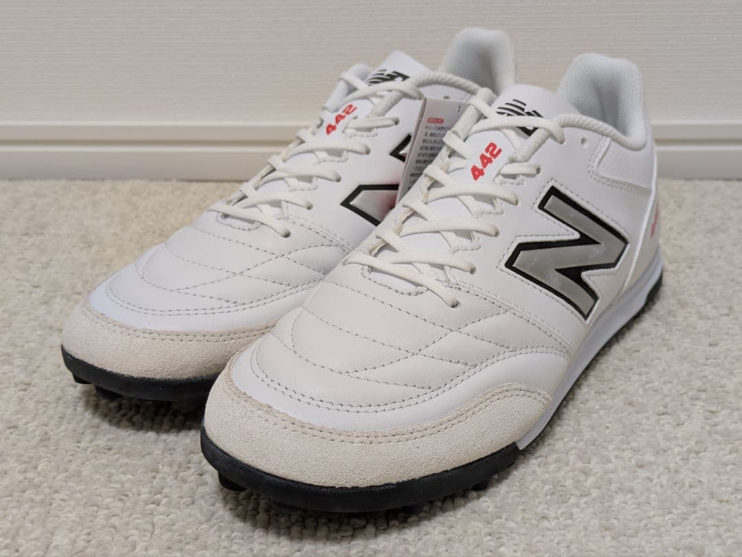 新品未使用 ニューバランス442 V2 サッカーシューズ ホワイト 26.5cm