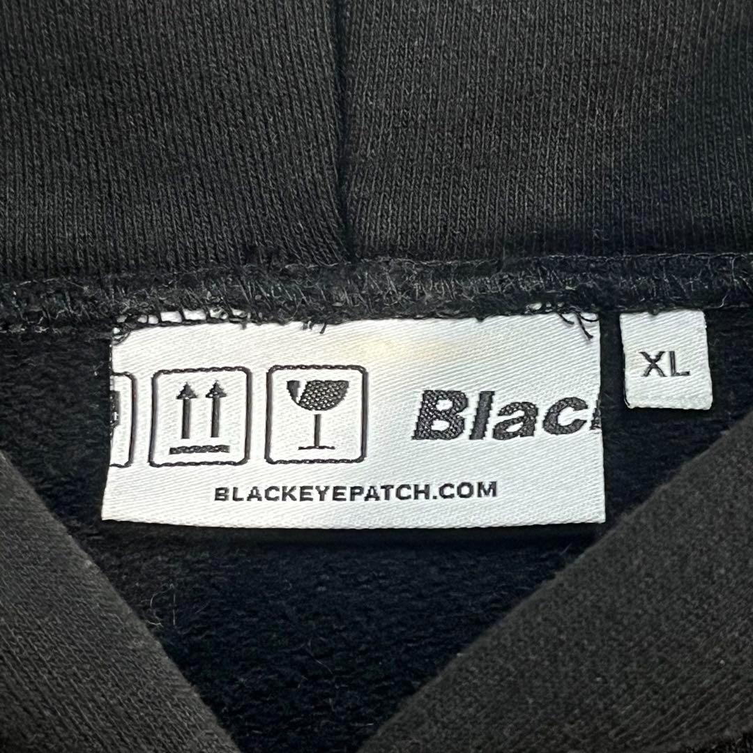 【美品】ブラックアイパッチ DANGER パーカー XL