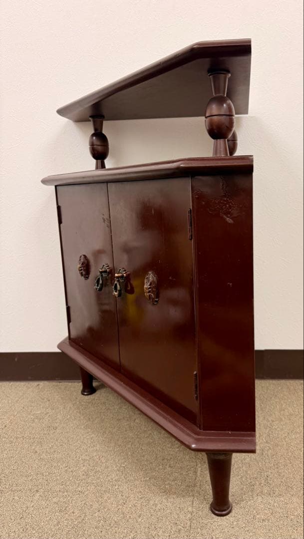 森繁 モリシゲ コーナーチェストキャビネット アンティーク ヴィンテージ レトロ