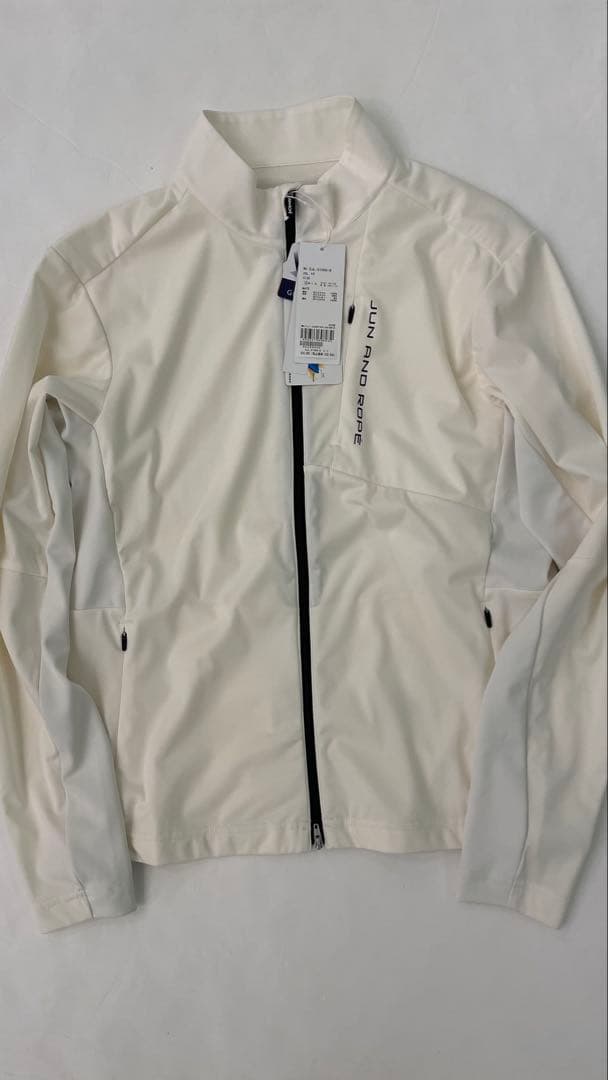 JUN &ROPÉ ホワイトナイロンジャケット S