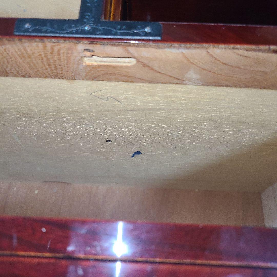 【高級品✨️】門間箪笥店 仙台箪笥 木地呂塗り 鍵付き