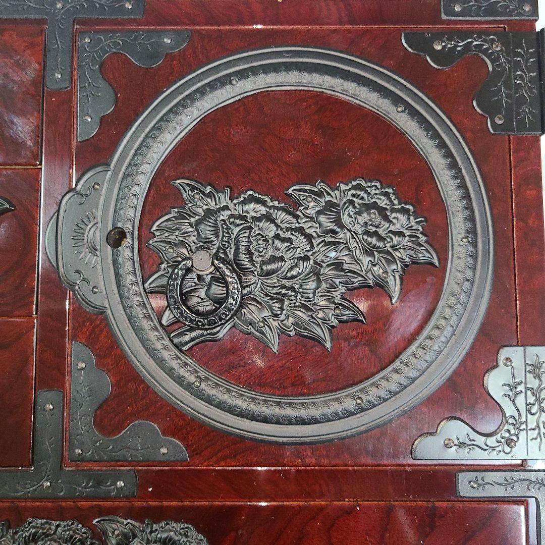 【高級品✨️】門間箪笥店 仙台箪笥 木地呂塗り 鍵付き