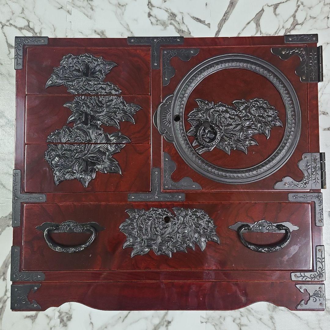 【高級品✨️】門間箪笥店 仙台箪笥 木地呂塗り 鍵付き