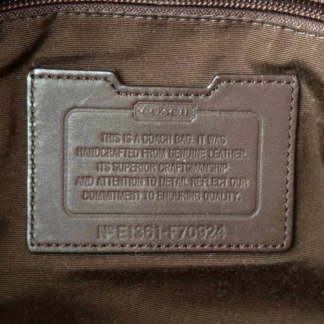 希少✨COACH コーチ ショルダーバッグ レザー ブラウン 70924 A4