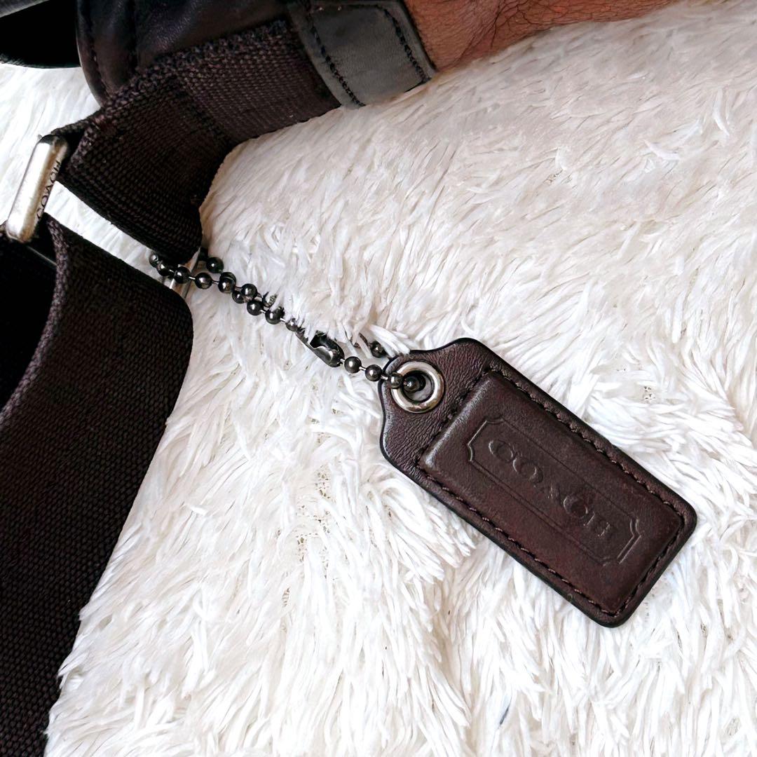 希少✨COACH コーチ ショルダーバッグ レザー ブラウン 70924 A4