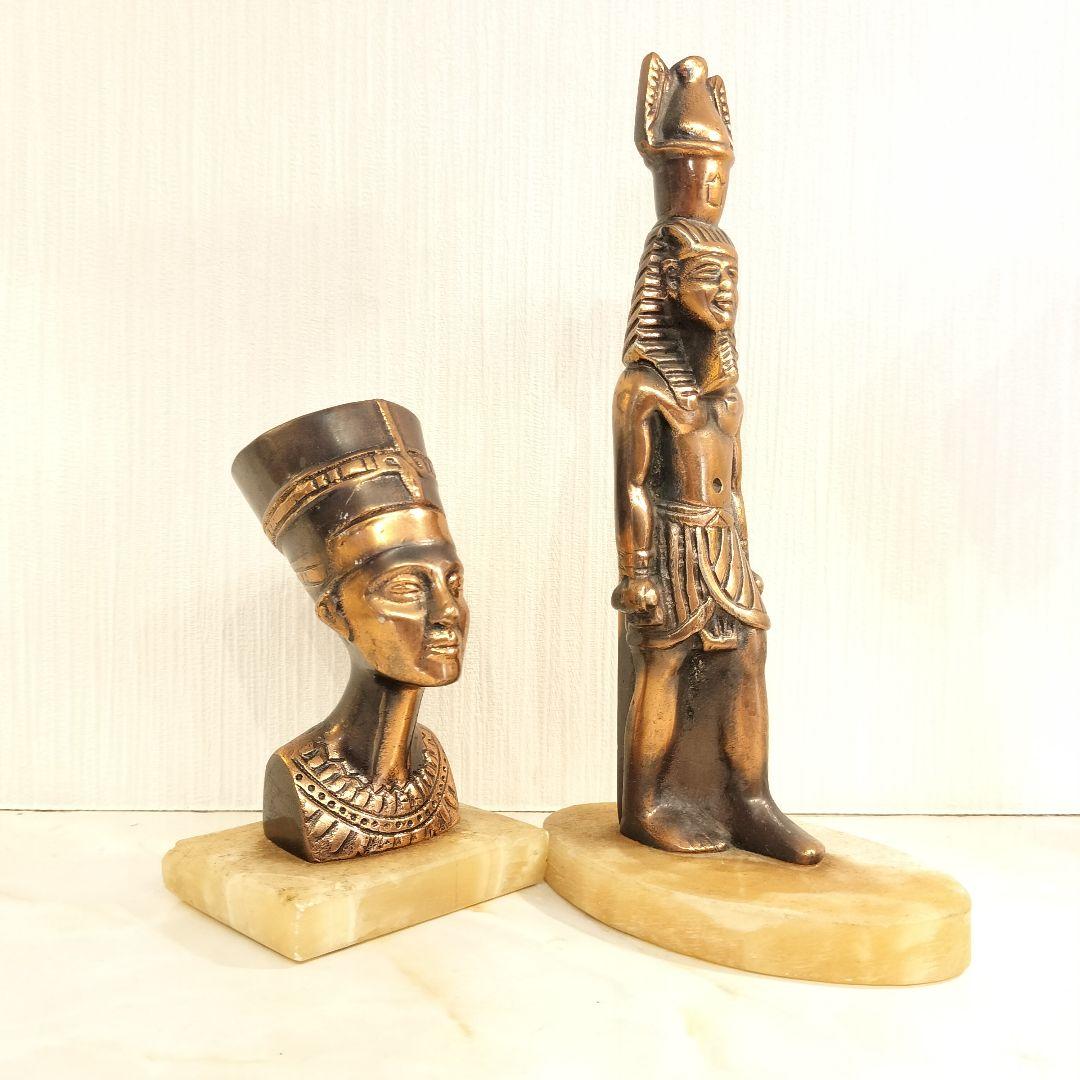 ブロンズ オブジェ エジプト ヴィンテージ ２体セット
