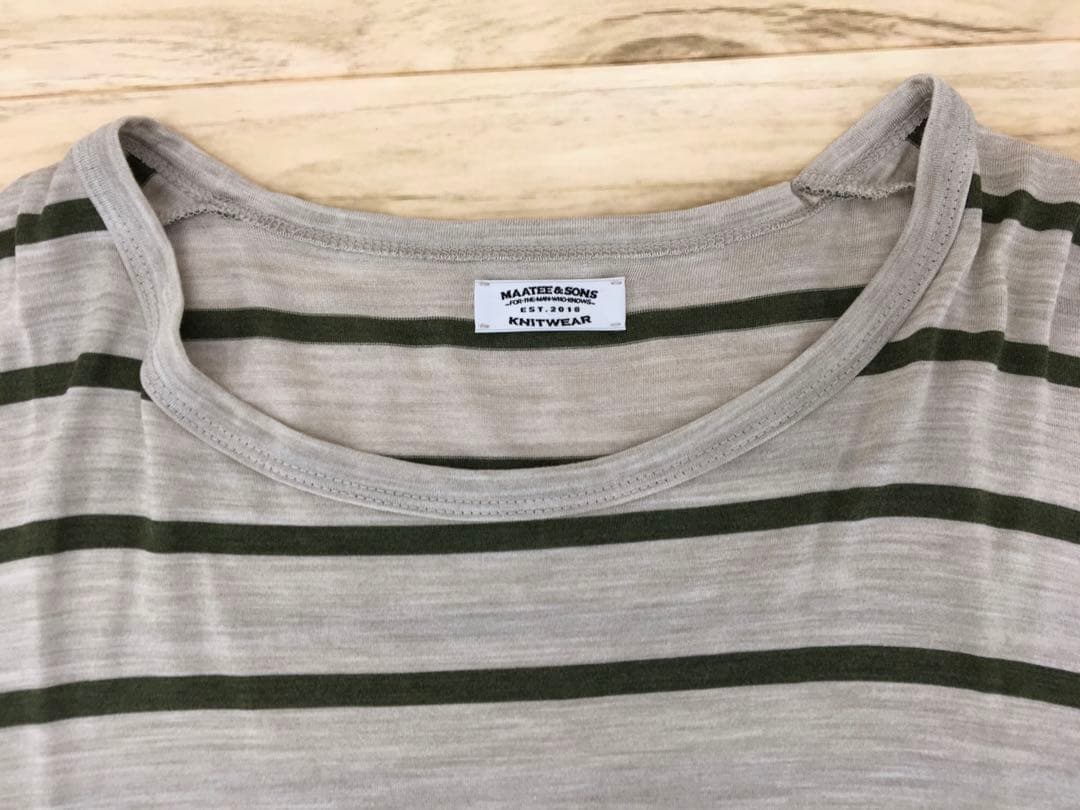 トップス MAATEE&SONS 25SS SILK S/SLEEVE LOOSE TEE