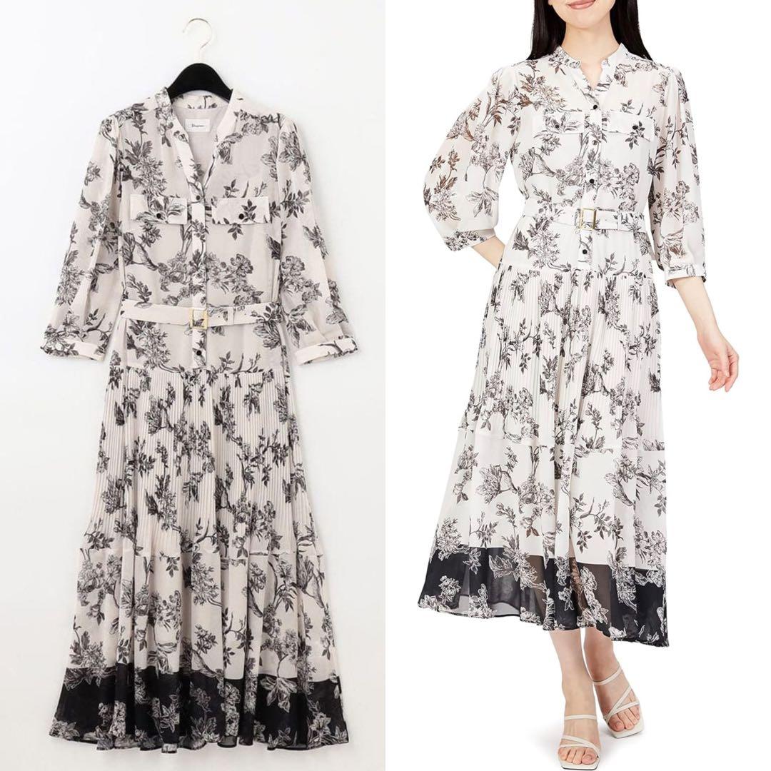 Diagram 2022AW バイカラーサラサワンピース レディース