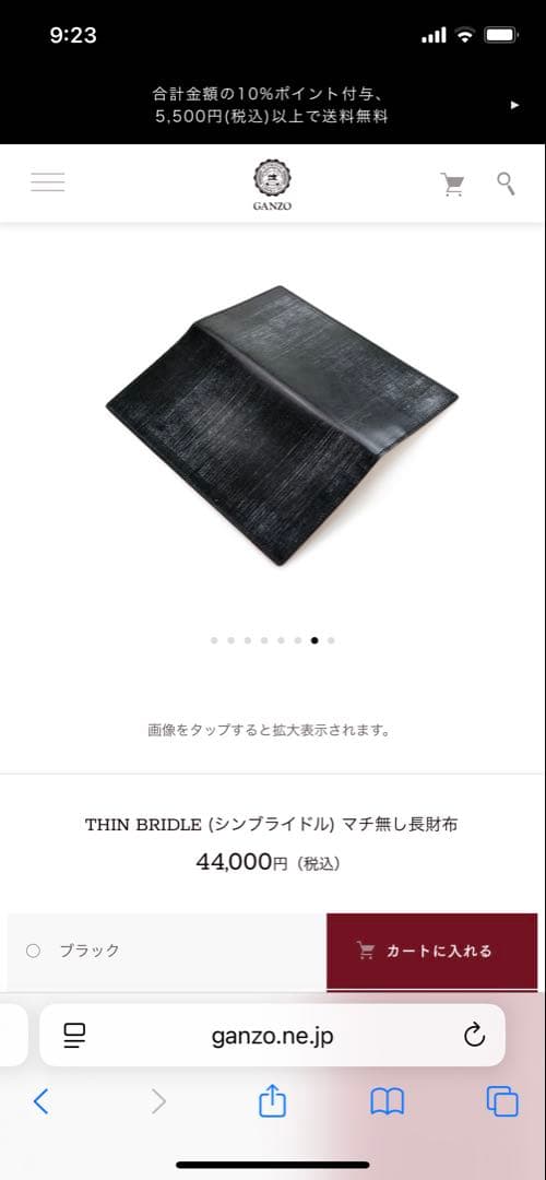 GANZO 定価44000 THIN BRIDLE (シンブライドル