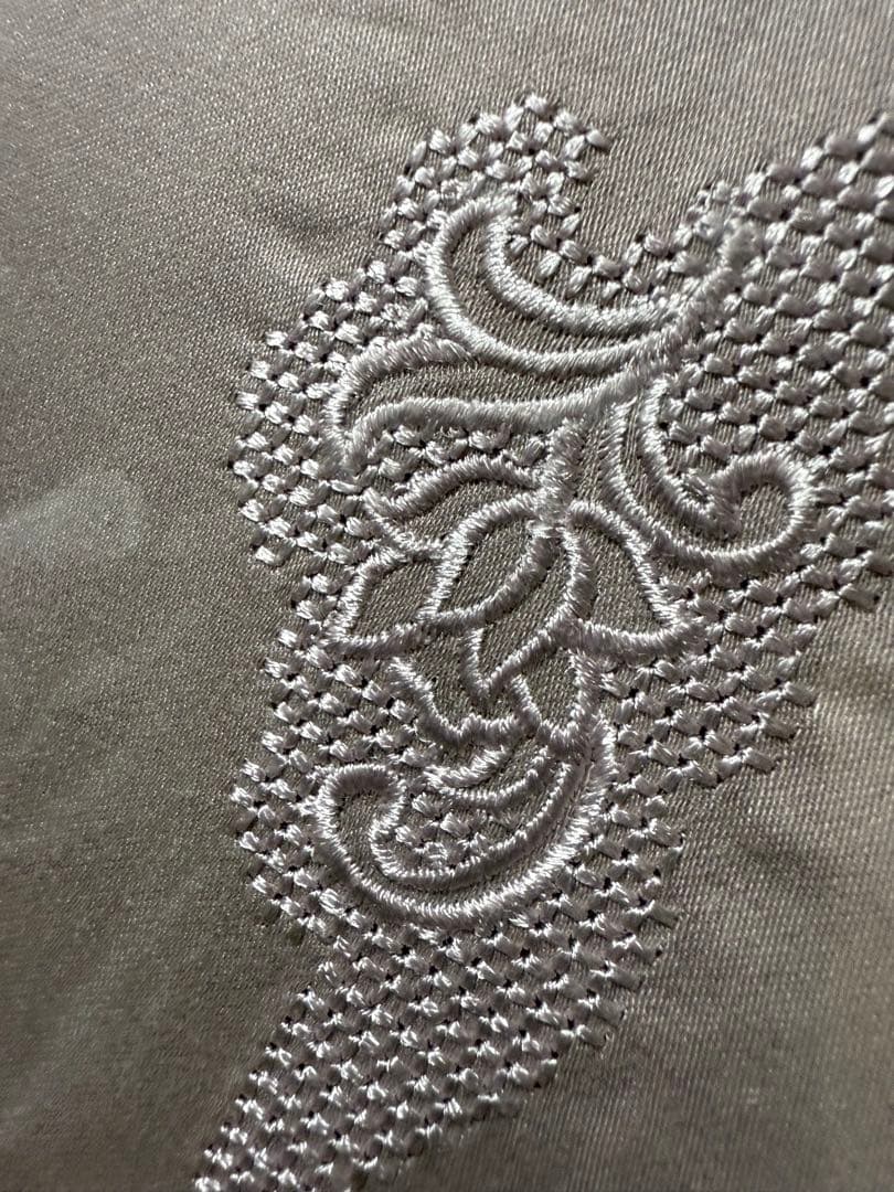 大塚家具 掛け布団カバー、綿、紫 日本製 贅沢品