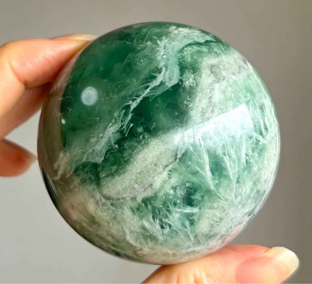 最終値下げ　高品質　エンジェルフェザーフローライト　スフィア　BIGサイズ