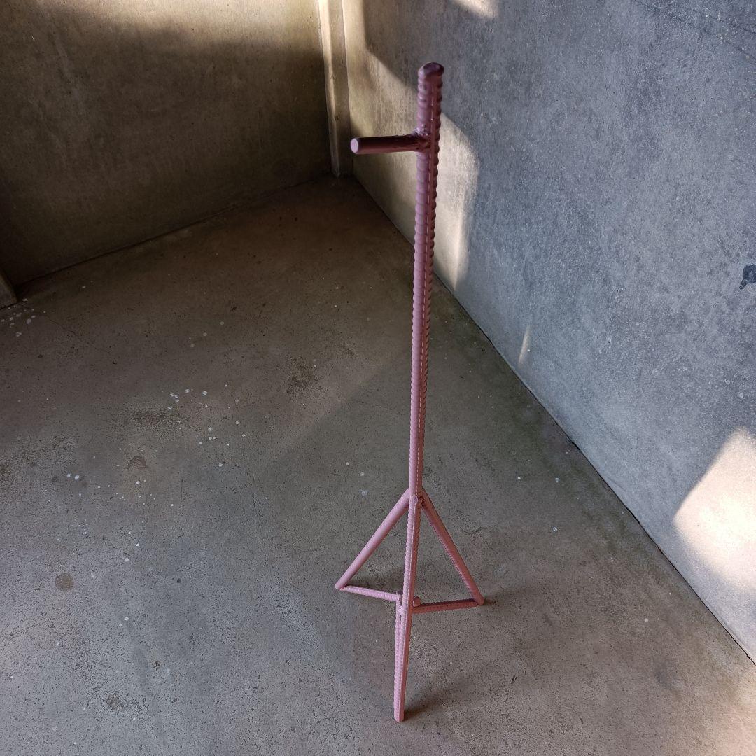 木製アーチ型スタンド看板 つや消しくすみピンク