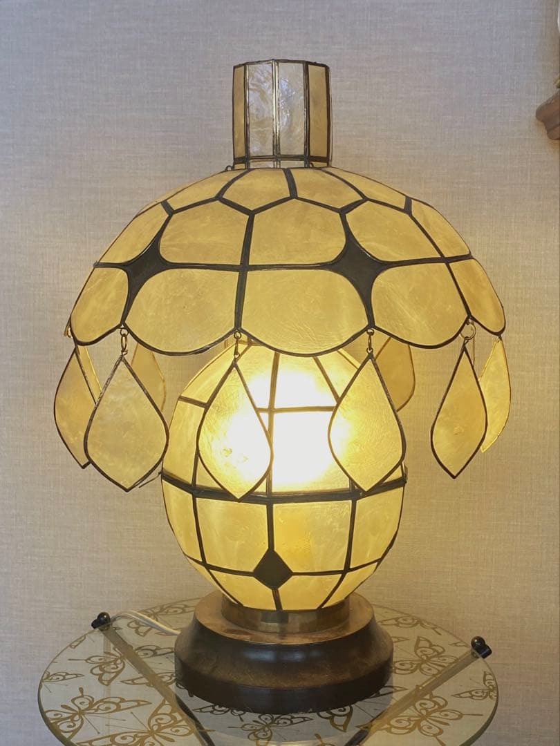 ヴィンテージ　シェル　ランプ