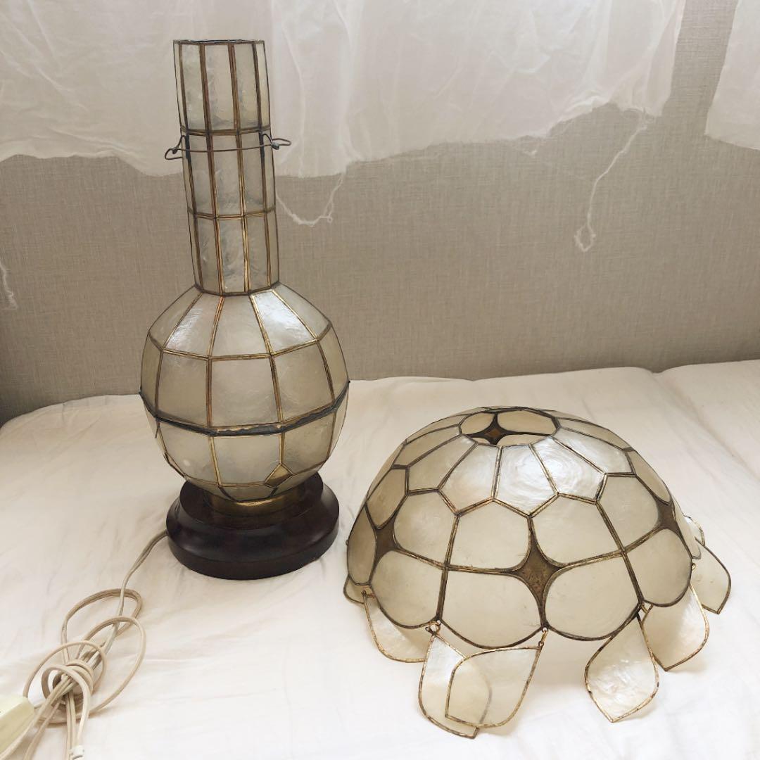 ヴィンテージ　シェル　ランプ