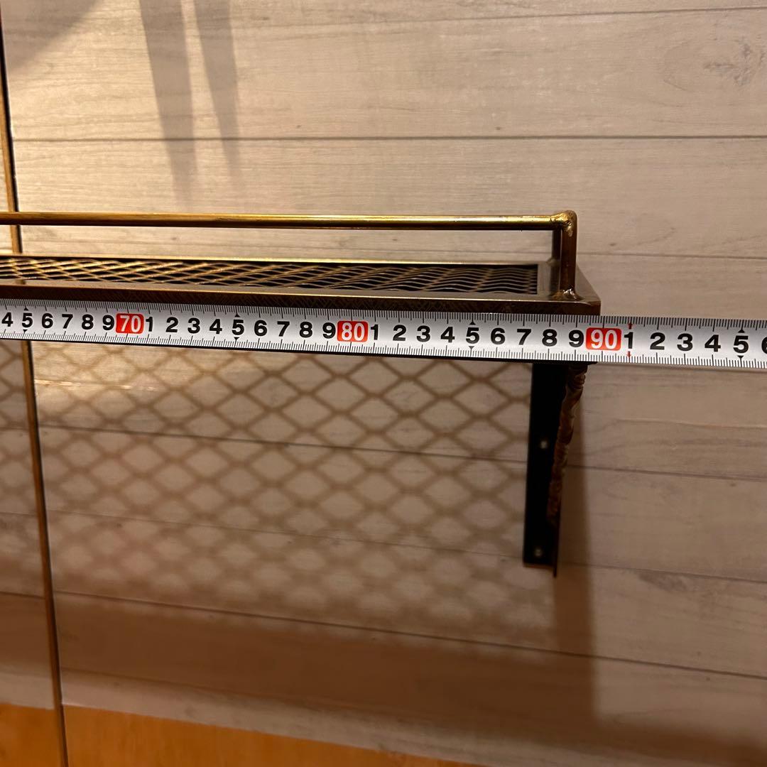 ウォールシェルフ　ツイストシェルフ　アイアンシェルフ　アンティークシェルフ