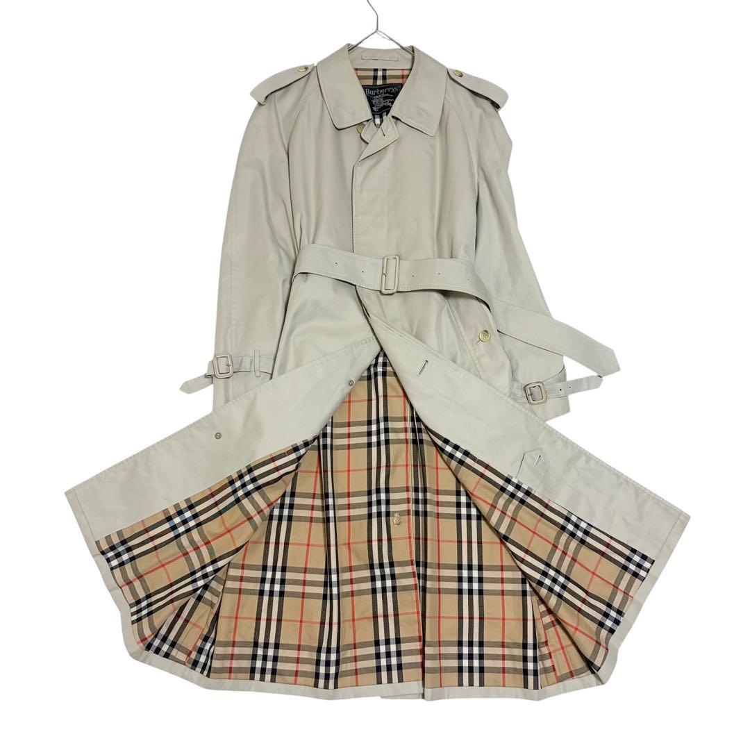Burberrys バーバリート レンチコートノ バチェックベ ルト付 L