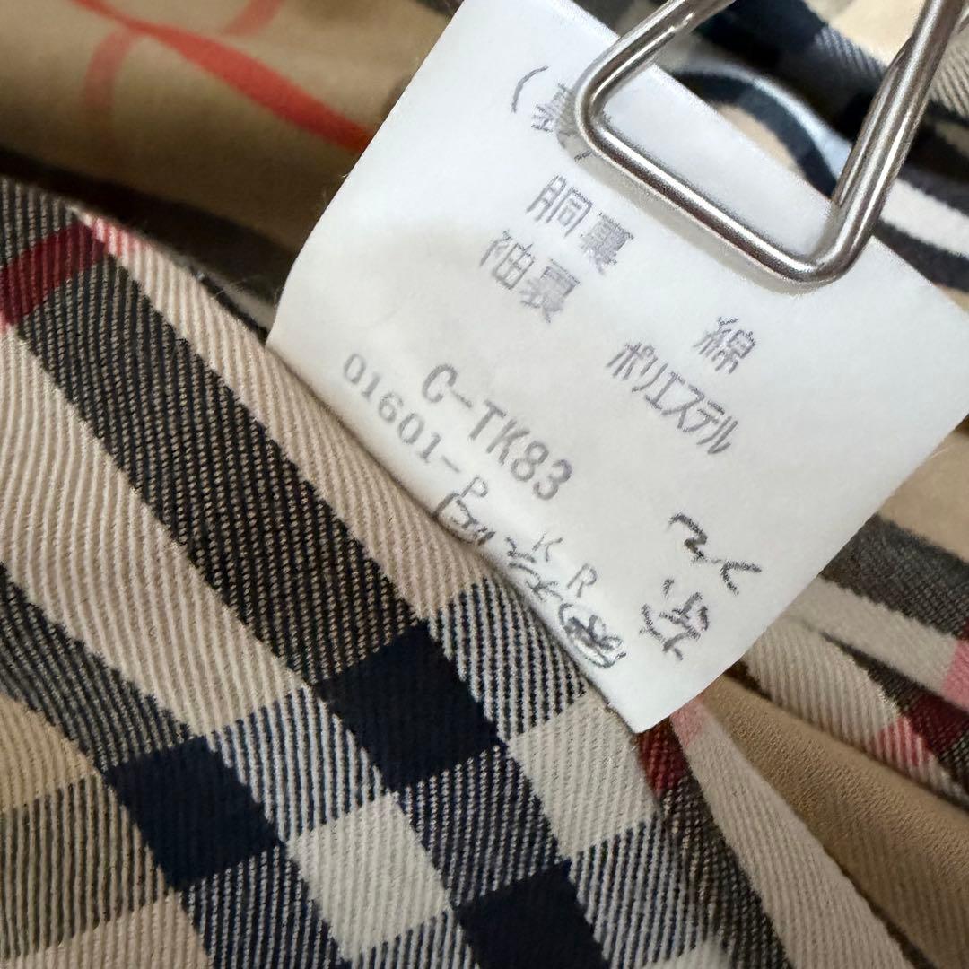 Burberrys バーバリート レンチコートノ バチェックベ ルト付 L