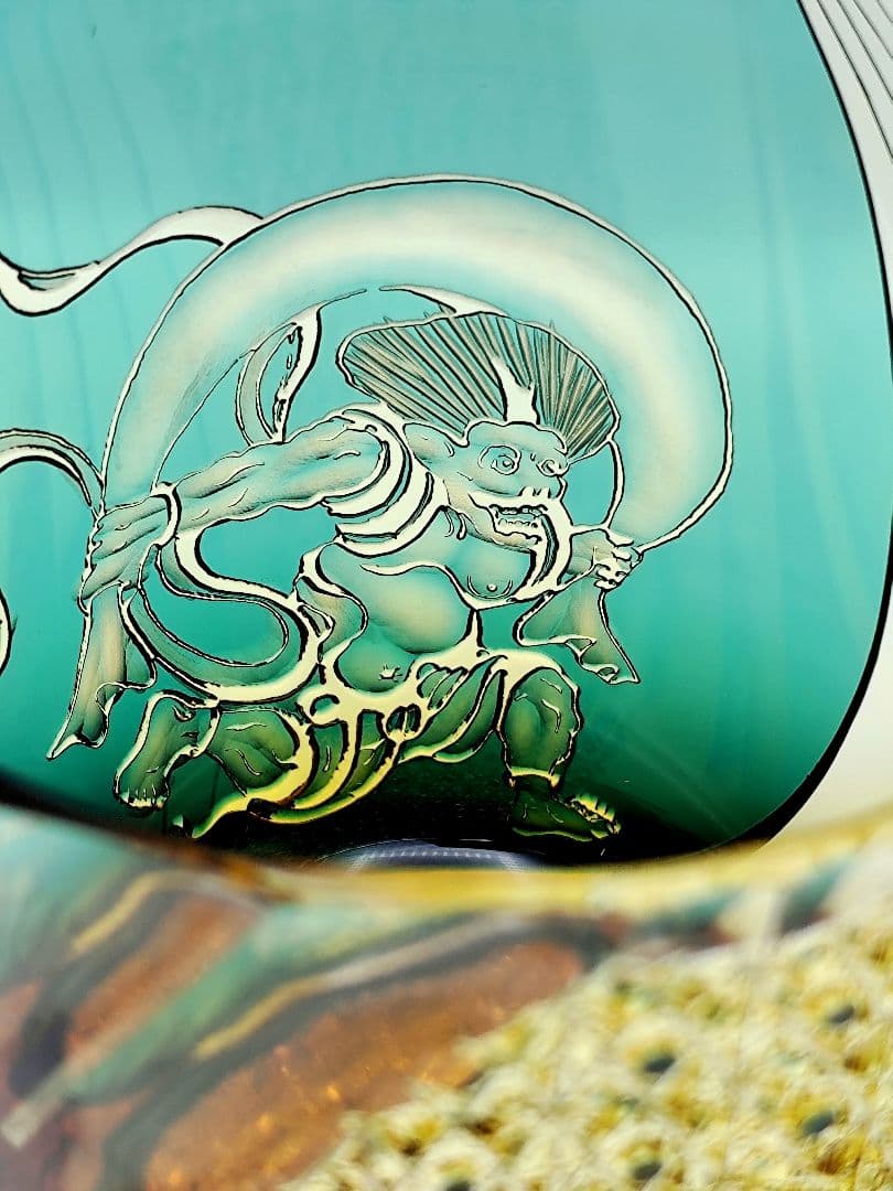 最上位作☆但野英芳 江戸切子 『風神』ロックグラス（切子 江戸切子 薩摩切子）