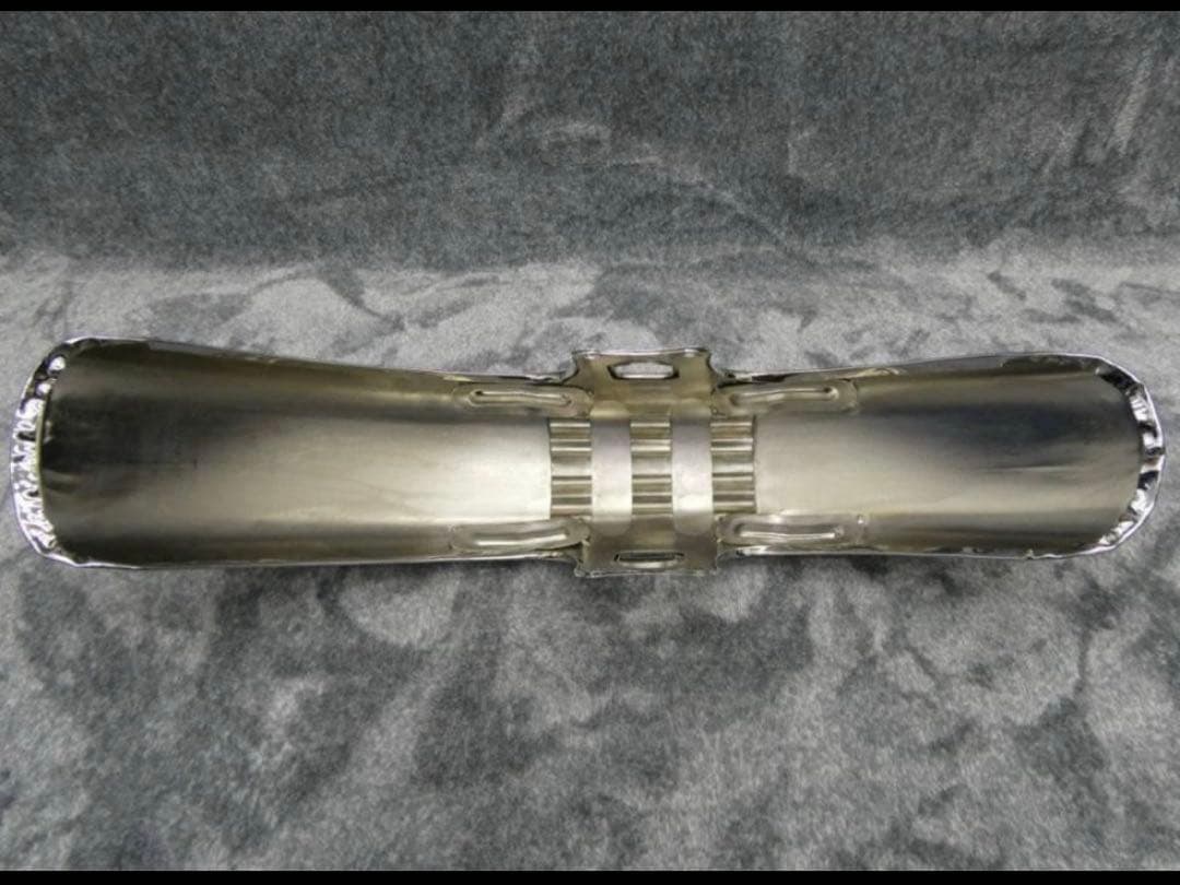 専用sarukon55 ゼファー４００　専用　カラー付　鉄フェンダー メッキ