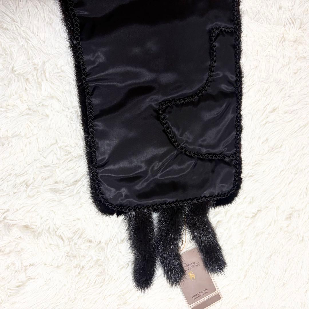 未使用タグ付き　サガミンク オス6 ミンク　ストール 大判　ショール　ケープ