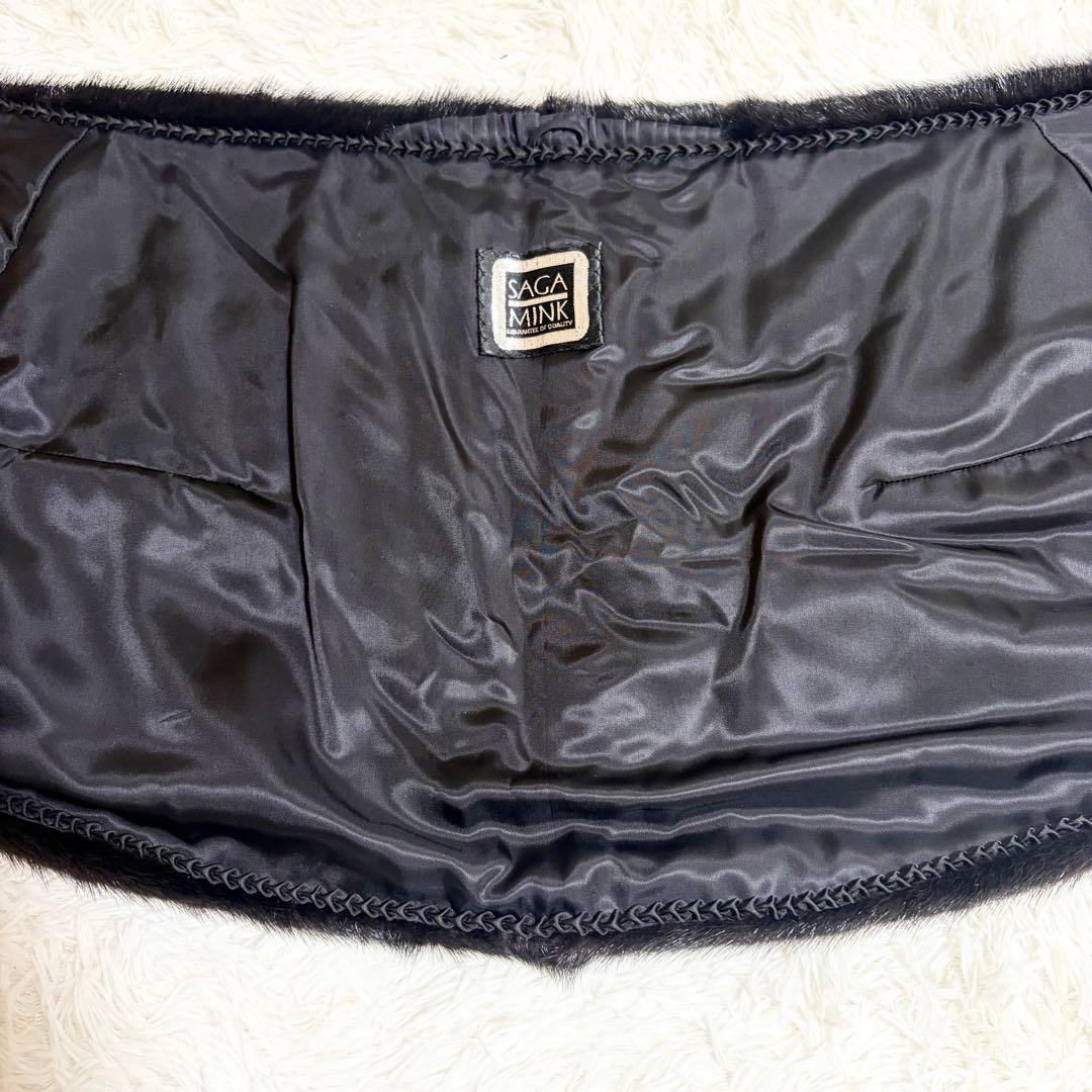 未使用タグ付き　サガミンク オス6 ミンク　ストール 大判　ショール　ケープ