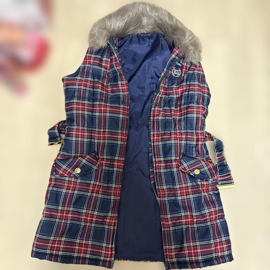 ゴルフウェア　ロングダウンベスト　ワンピース　キスオンザグリーン