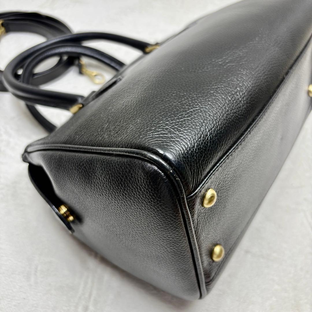 coach ミニボストン　レザー　バッグ　本革　ブラック　２WAY　4410