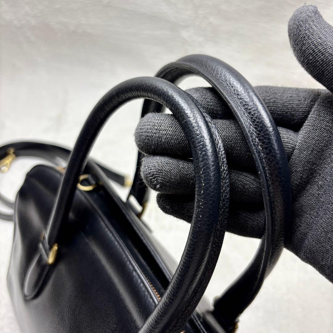 coach ミニボストン　レザー　バッグ　本革　ブラック　２WAY　4410