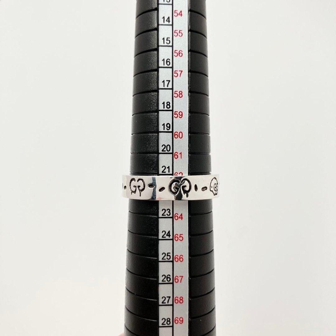 極美品 グッチ GUCCI 925 ゴースト リング 指輪 シルバー 1211