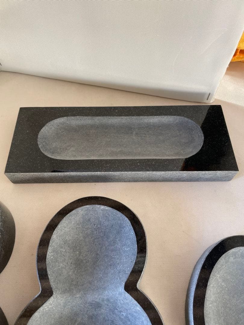 ペン立て　御影石8個＋おしゃれ　トレイ　1個　セット